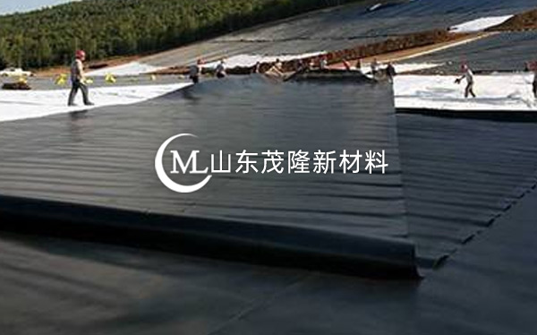 《引江濟淮C001標工區(qū)》土工膜、塑料盲溝施工