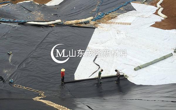 《菏澤曹縣垃圾發(fā)電廠》土工布、土工膜施工